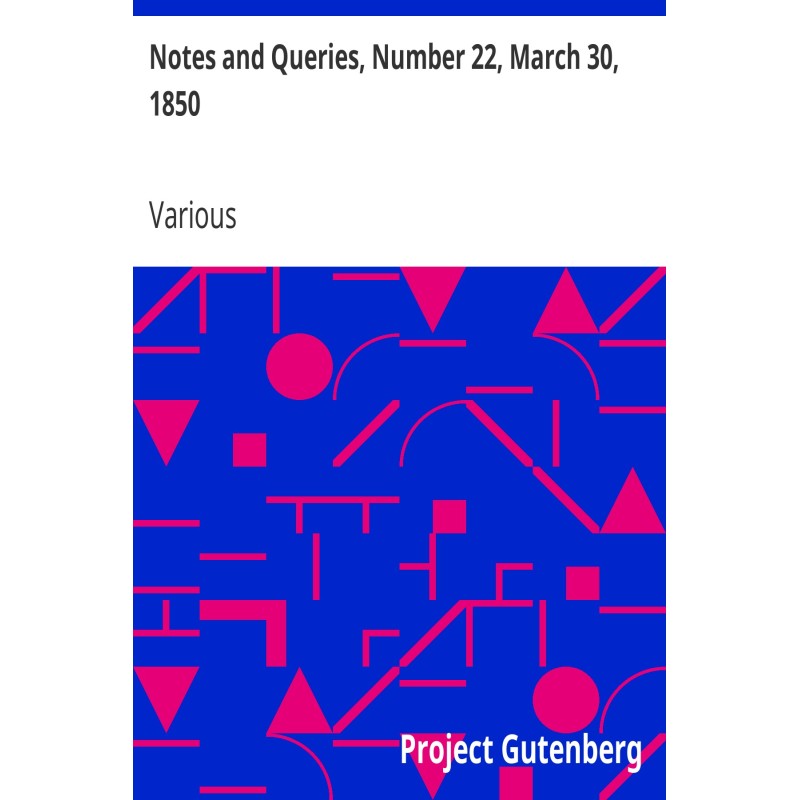 Notes and Queries, Number...