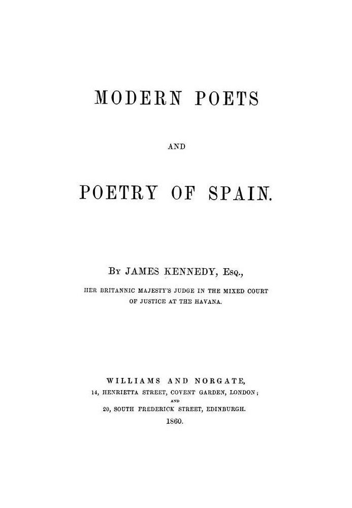 Modern Poets and Poetry of Spain