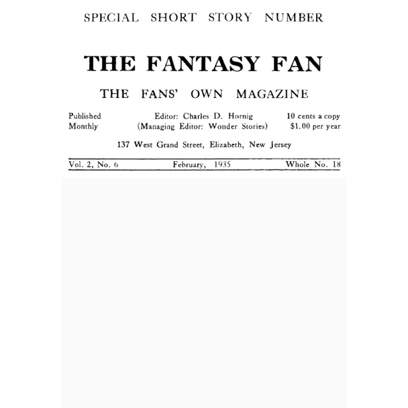 The Fantasy Fan, Volume 2,...