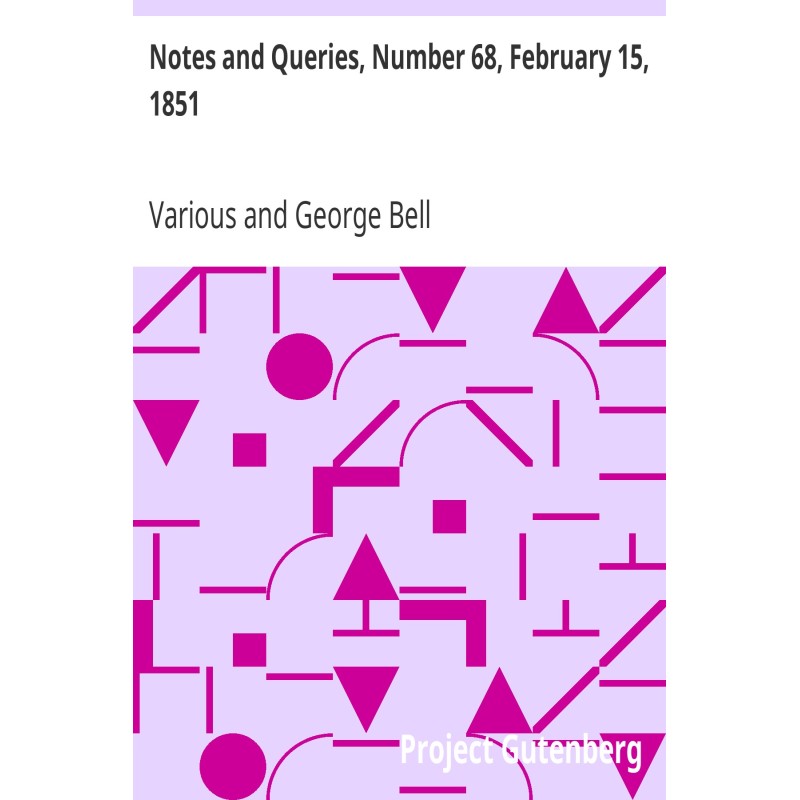 Notes and Queries, Number...