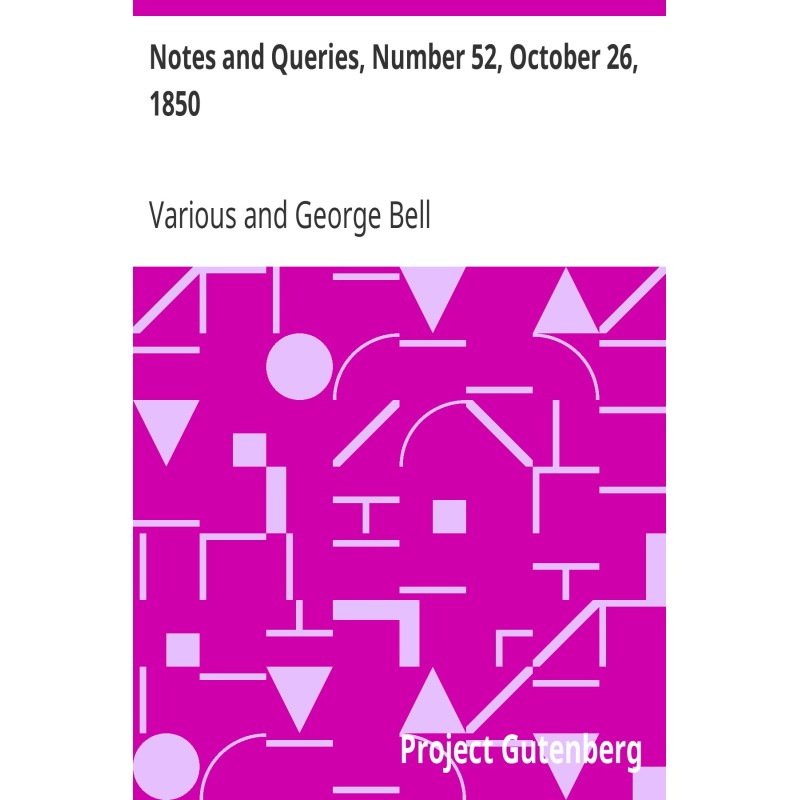 Notes and Queries, Number...