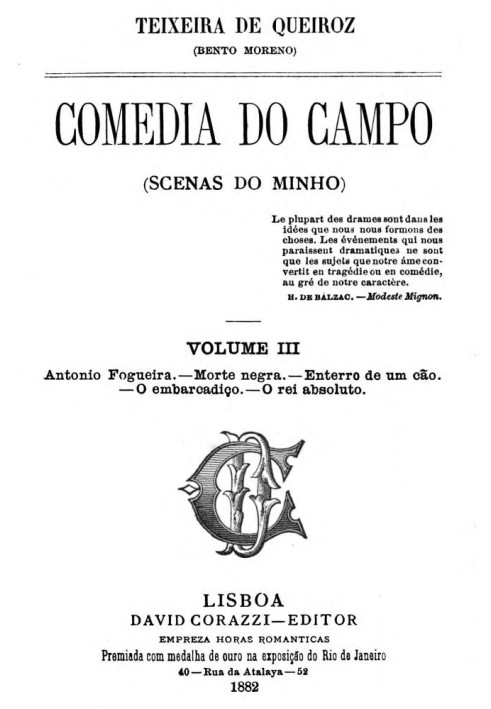 Comedia do Campo volume III (Scenas do Minho)