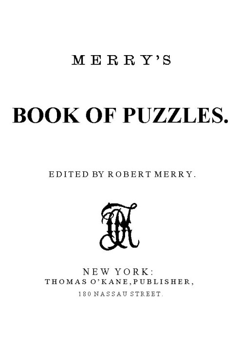 Merry's Book of Puzzles