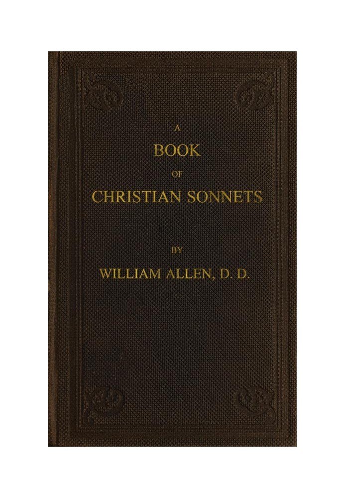 A Book of Christian Sonnets