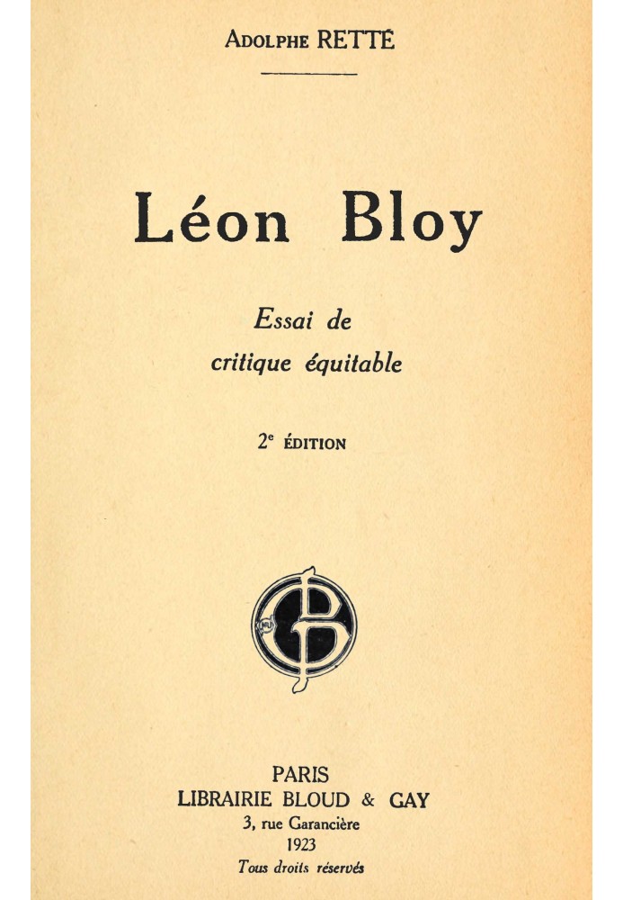 Léon Bloy: Fair Criticism Essay