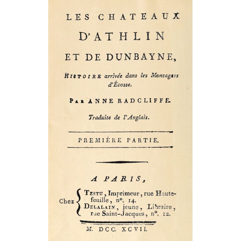 The castles of Athlin and...