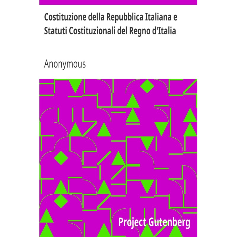 Constitution of the Italian...
