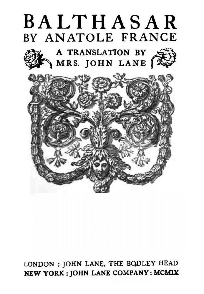 Бальтазар та інші твори - 1909