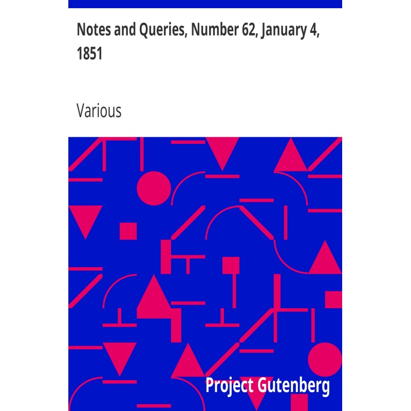 Notes and Queries, Number...