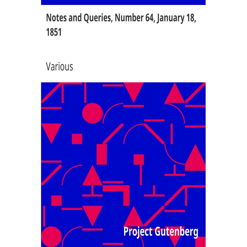 Notes and Queries, Number...