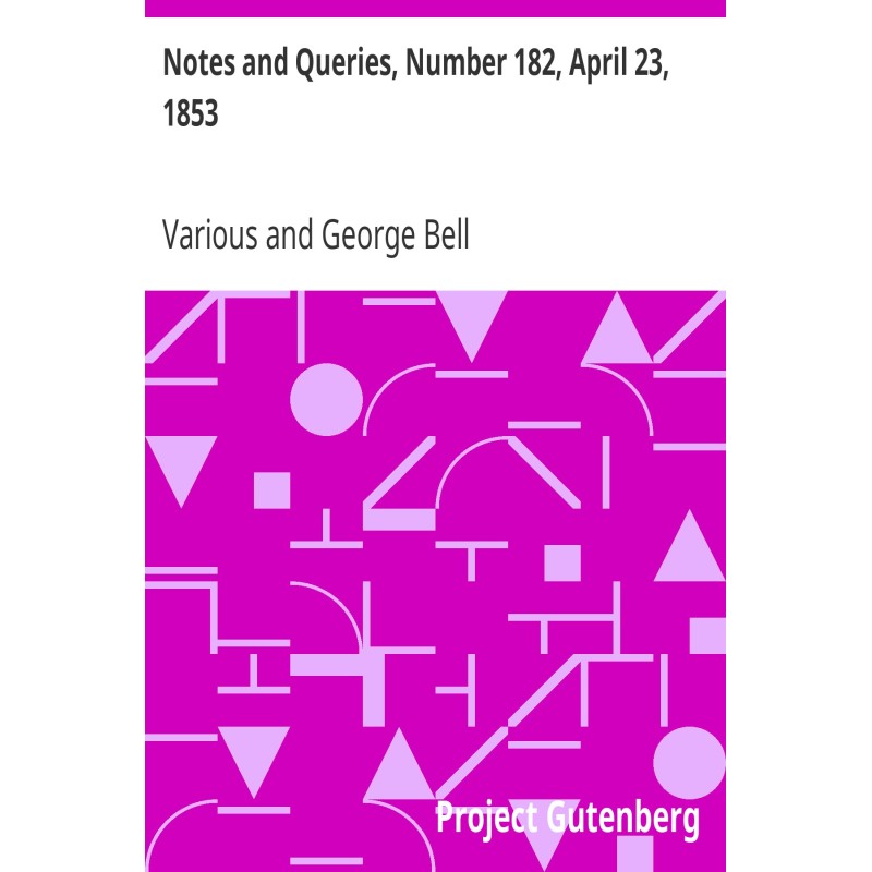 Notes and Queries, Number...