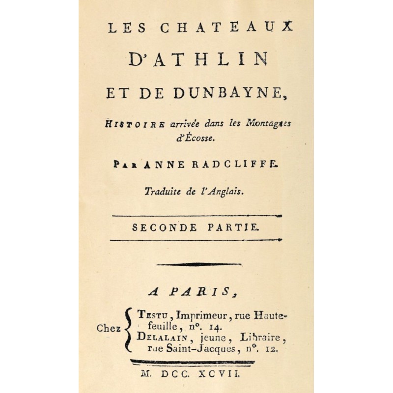 The castles of Athlin and...