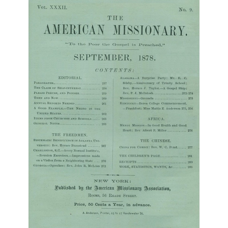 The American Missionary —...