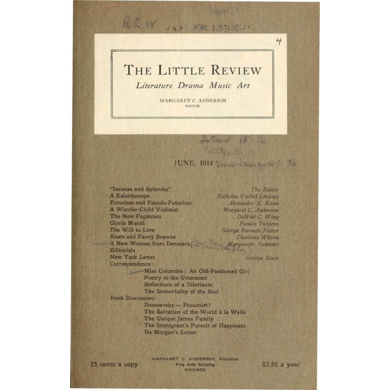 The Little Review, June...
