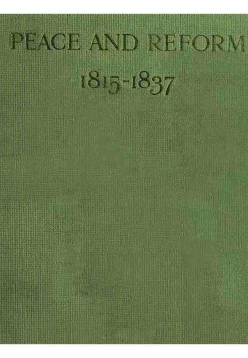 Мир и реформа (1815-1837)