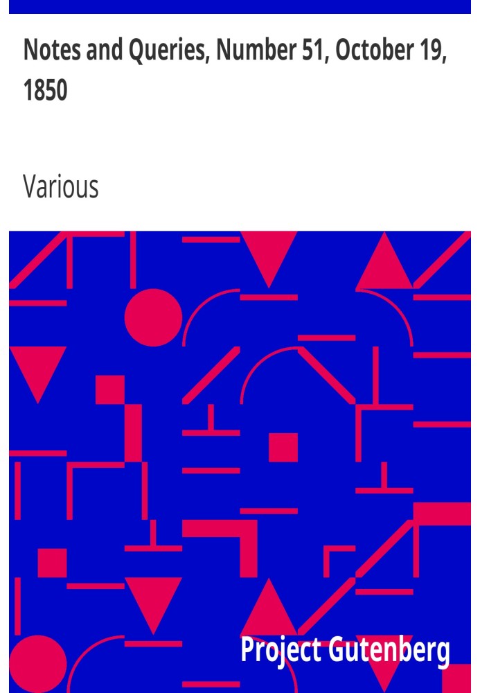 Примітки та запити, номер 51, 19 жовтня 1850 р