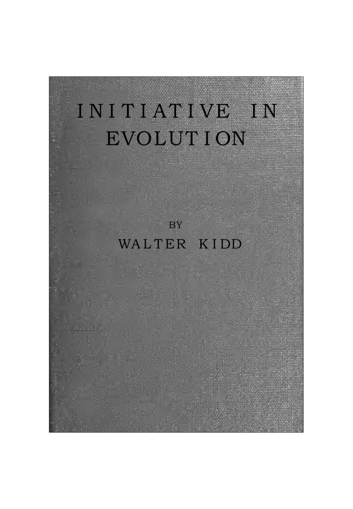 Initiative in Evolution