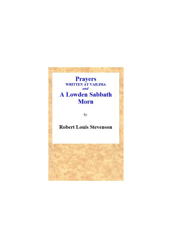 Молитви, написані у Вайлімі, і Лоуденський суботній ранок