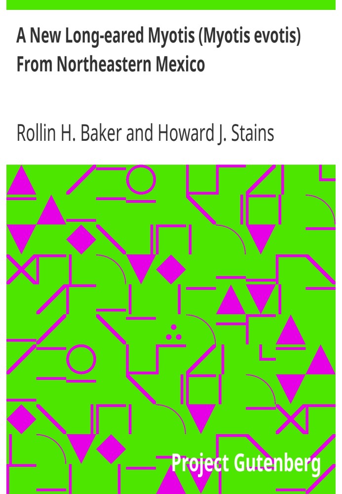 A New Long-eared Myotis (Myotis evotis) From Northeastern Mexico