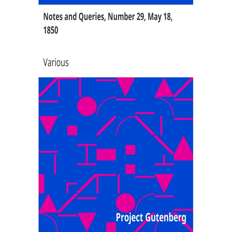 Notes and Queries, Number...