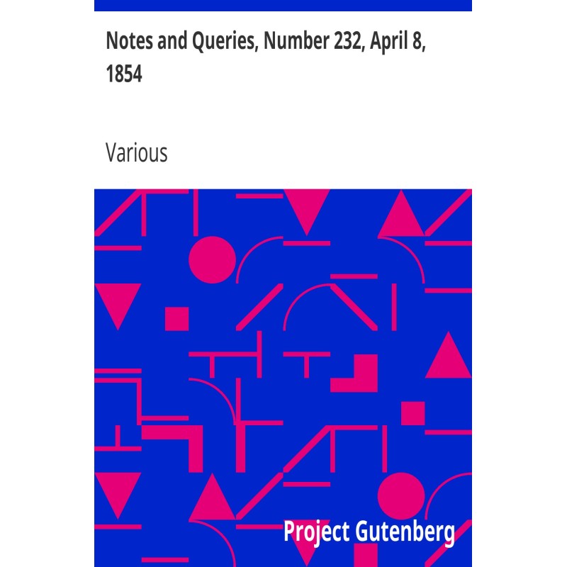 Notes and Queries, Number...