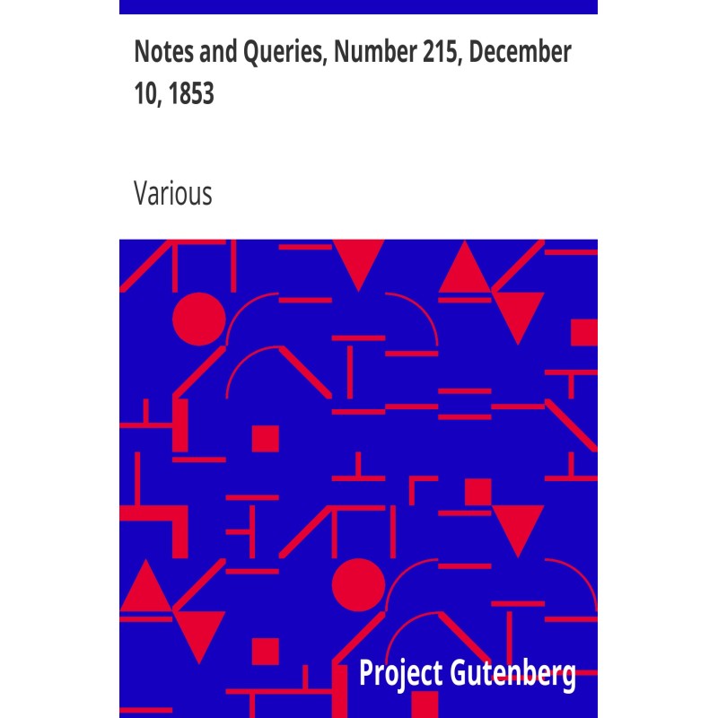 Notes and Queries, Number...