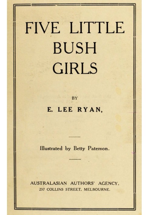 Five Little Bush Girls