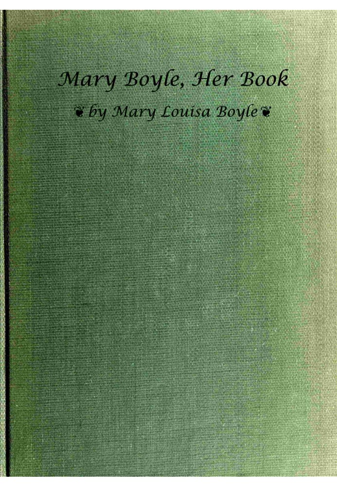 Mary Boyle, Her Book