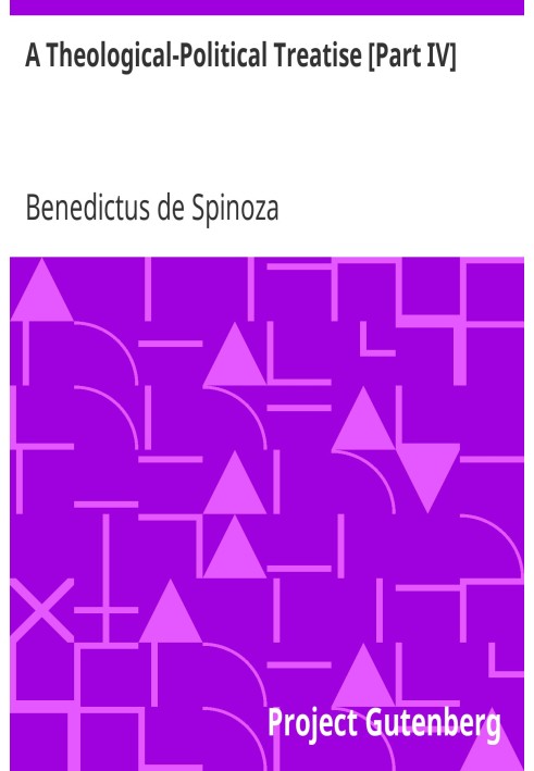 Богословсько-політичний трактат [Частина IV]
