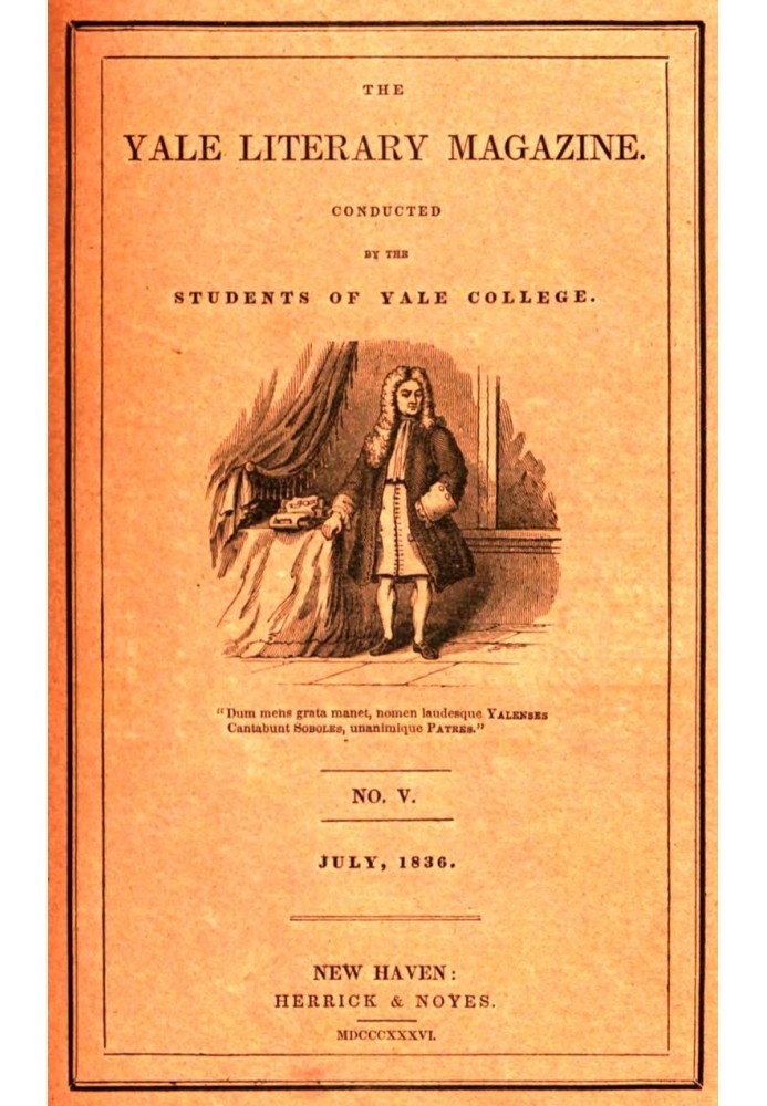 Єльський літературний журнал (том I, № 5, липень 1836 р.)