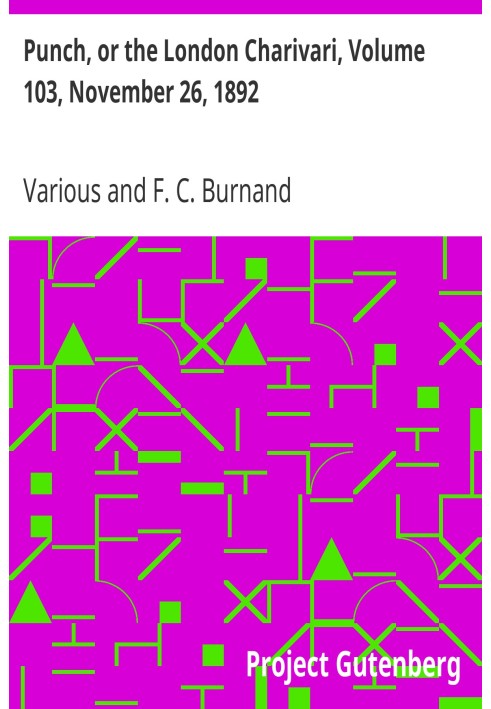 Панч, або Лондонський чаріварі, том 103, 26 листопада 1892 р