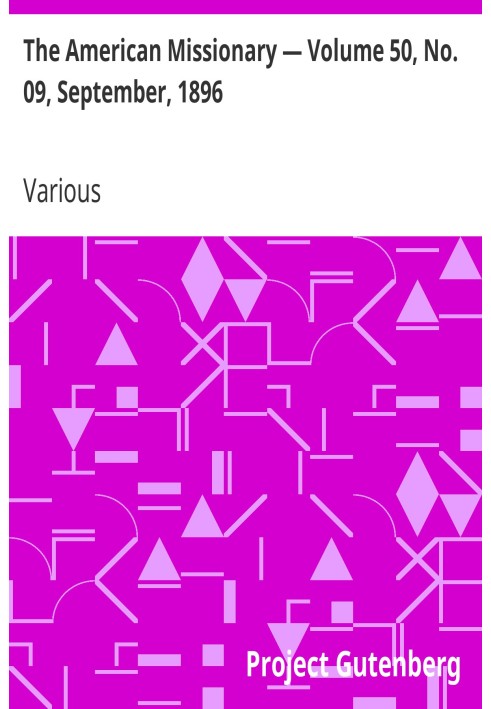 Американский миссионер - Том 50, № 09, сентябрь 1896 г.