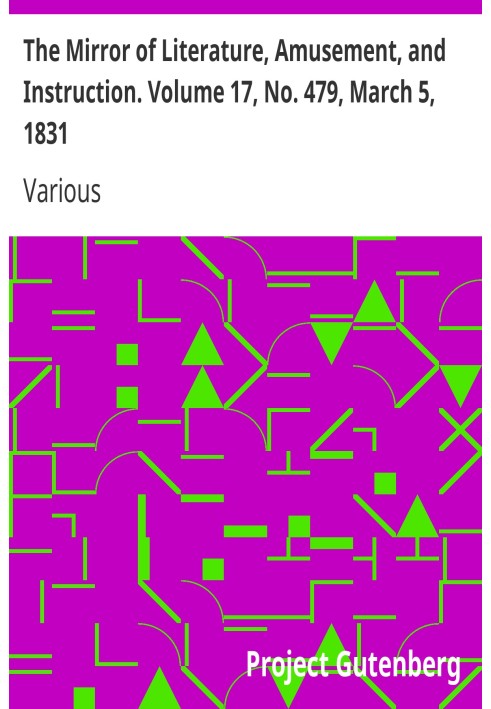Дзеркало літератури, розваг і навчання. Том 17, № 479, 5 березня 1831 р