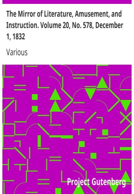 Зеркало литературы, развлечений и обучения. Том 20, № 578, 1 декабря 1832 г.