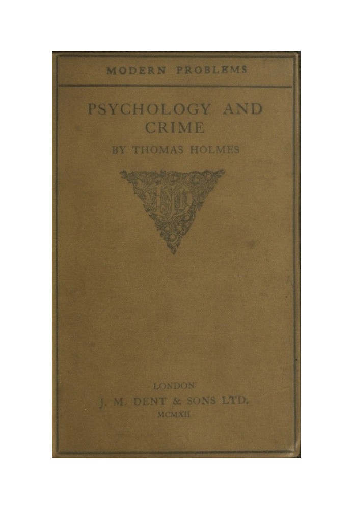 Psychology and Crime