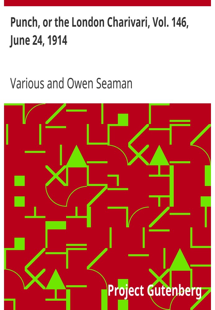 Панч, або Лондонський чаріварі, том. 146, 24 червня 1914 р