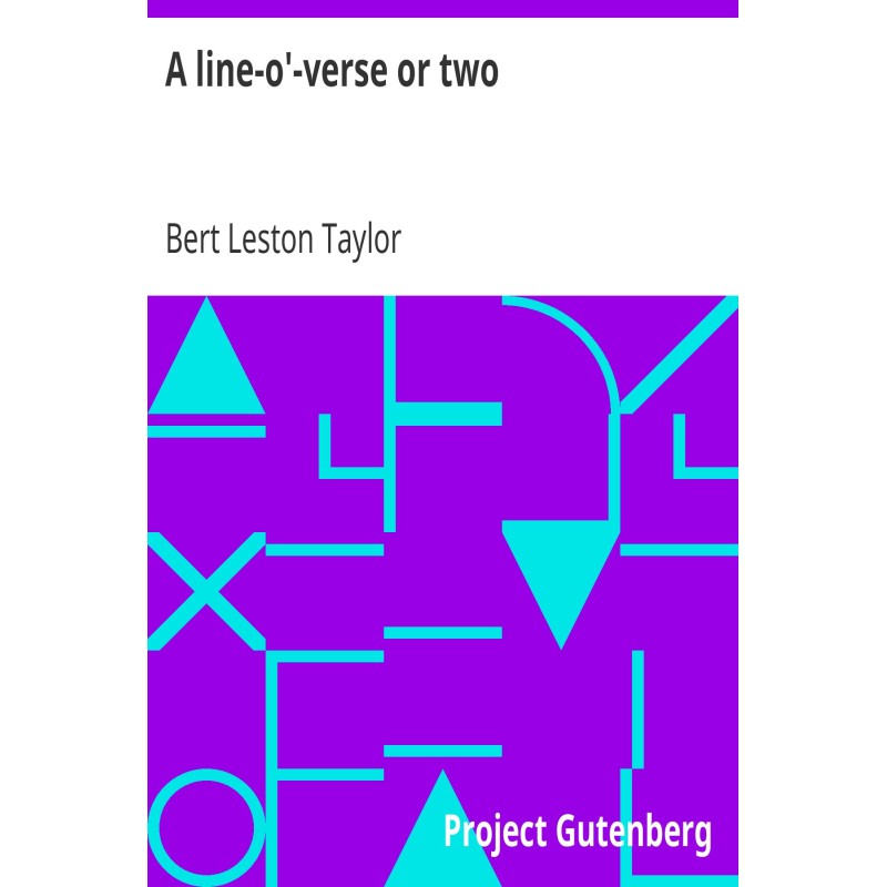 A line-o'-verse or two