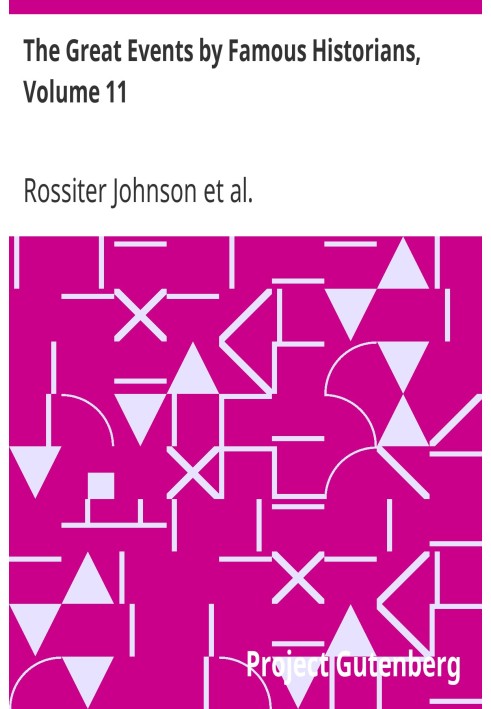Великі події відомих істориків, том 11
