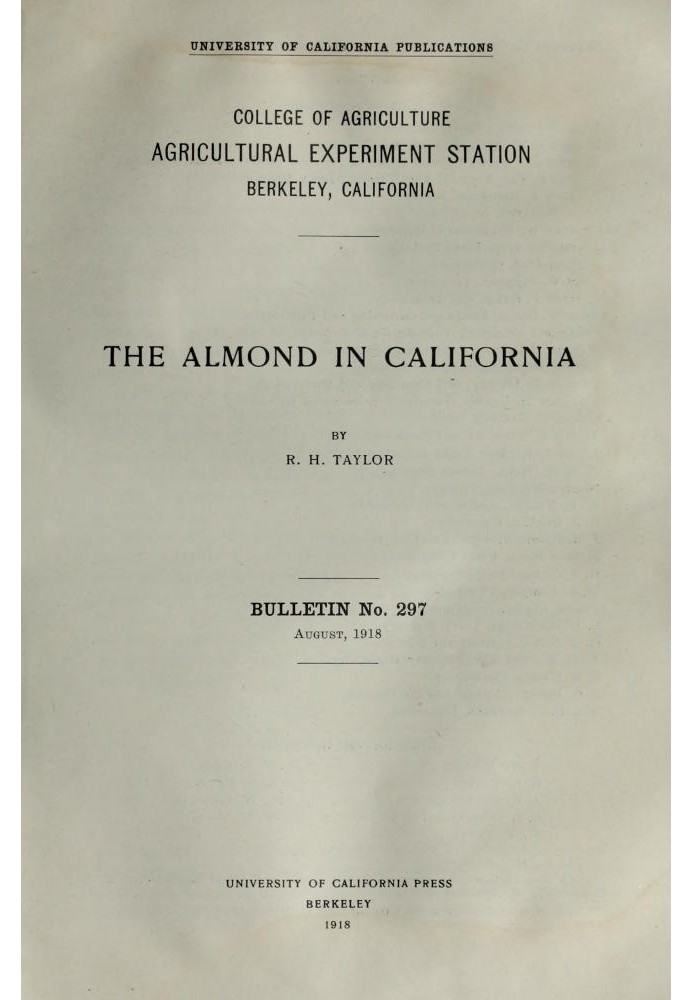 The Almond in California