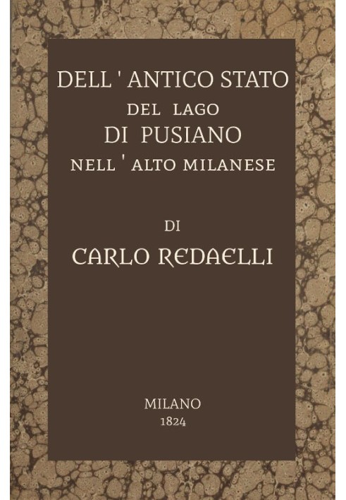 О древнем государстве озера Пузиано в районе Верхнего Милана.