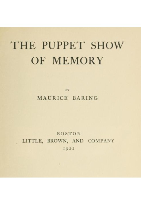 The Puppet Show of Memory