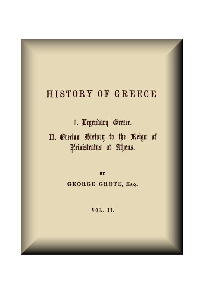 History of Greece, Volume 02 (of 12)