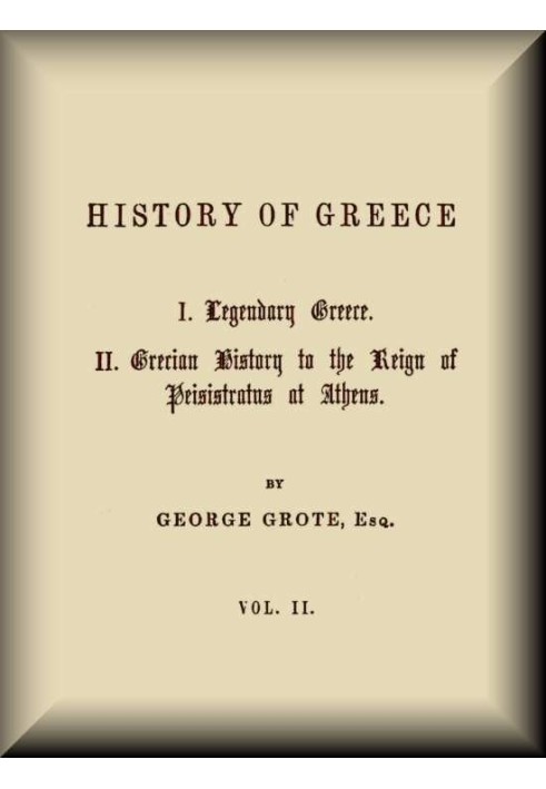 History of Greece, Volume 02 (of 12)