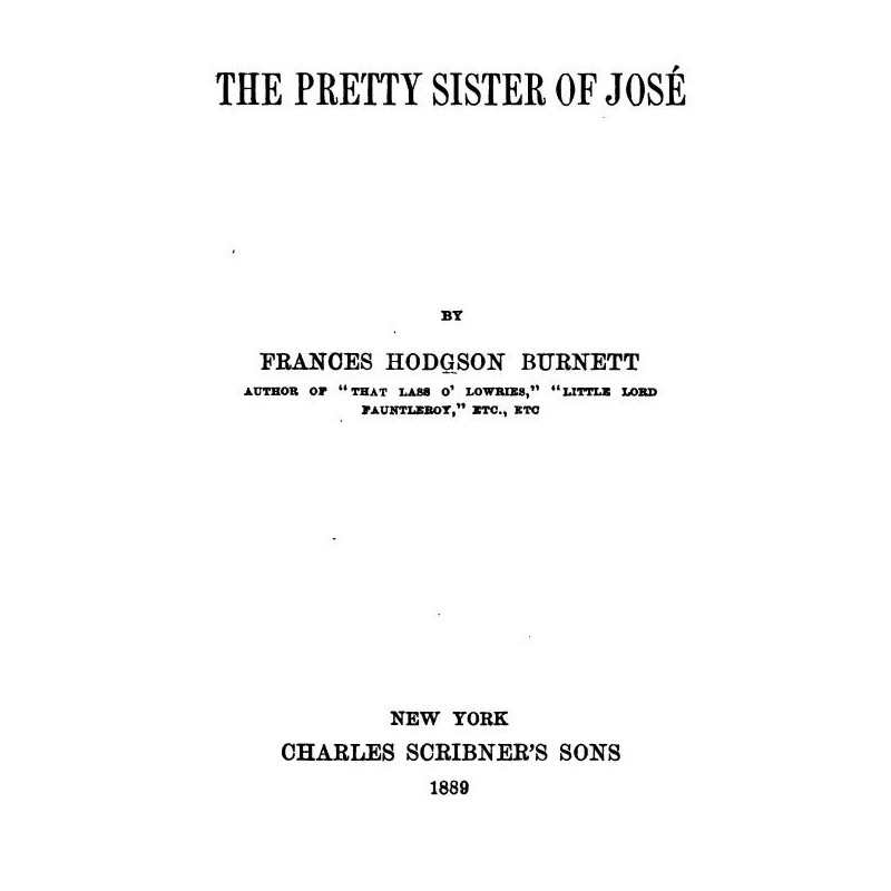 The pretty sister of José 1889