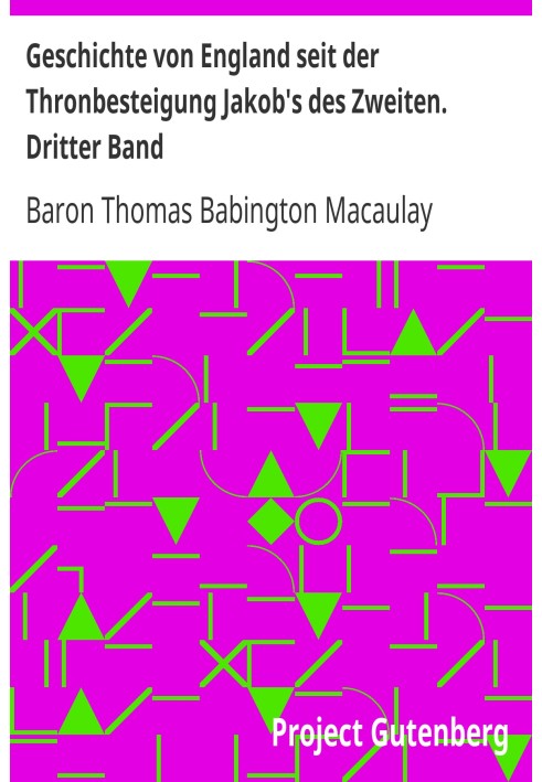 История Англии со времени воцарения Якова II. Третий том