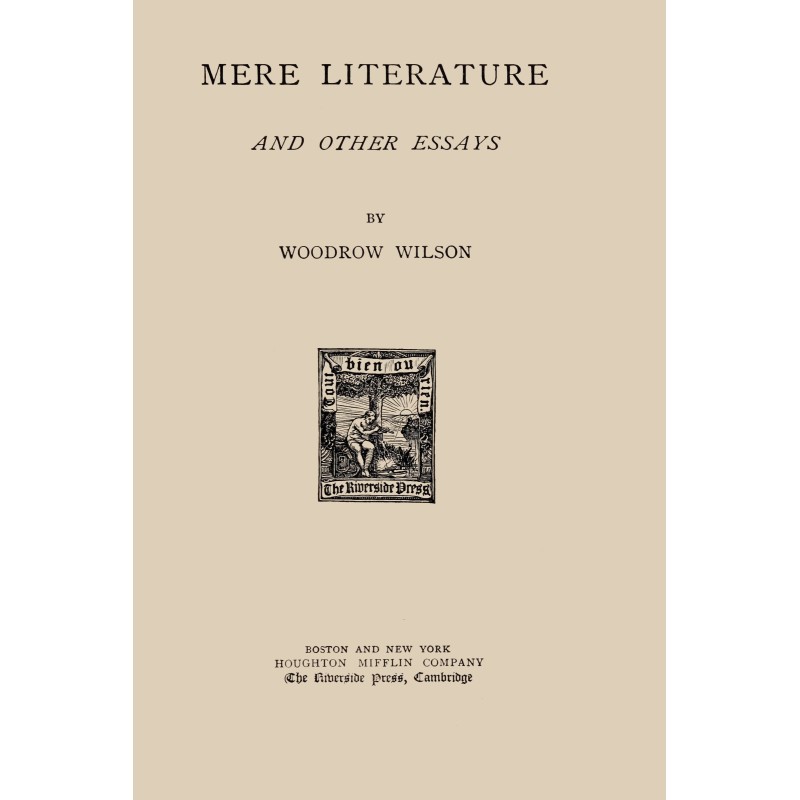Mere literature, and other...