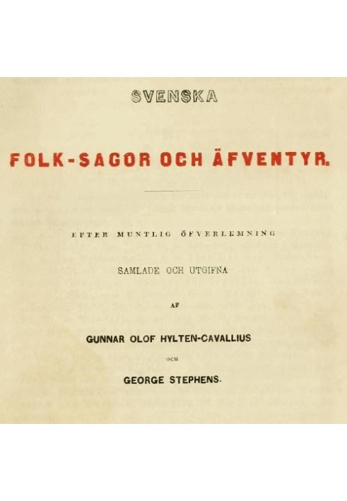 Swedish folk tales and adventures. First part (Booklet 1 and Booklet 2)