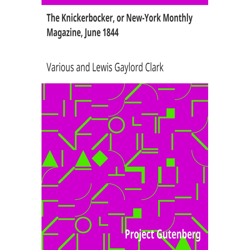 The Knickerbocker, or...