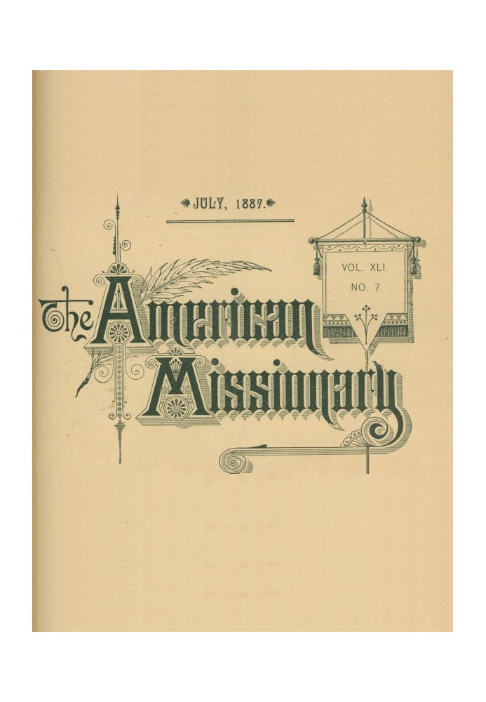 Американський місіонер — том 41, № 7, липень 1887 р