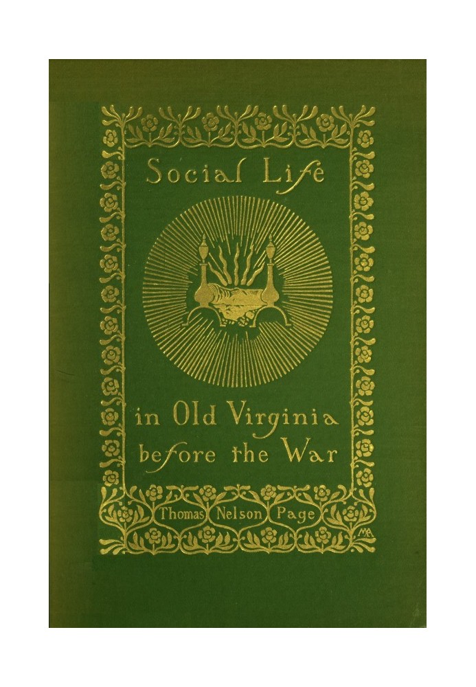 Social Life in Old Virginia Before the War